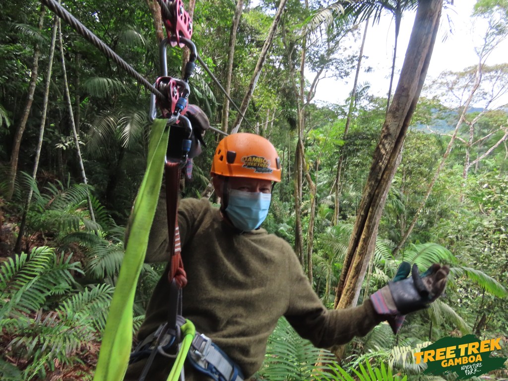 Zip lining in Tree Trek Gamboa Panama