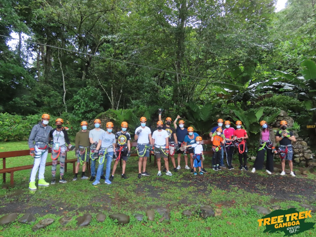 Zip lining in Tree Trek Gamboa Panama