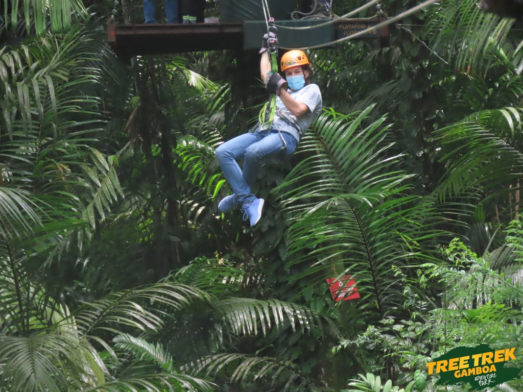 Zip lining in Tree Trek Gamboa Panama