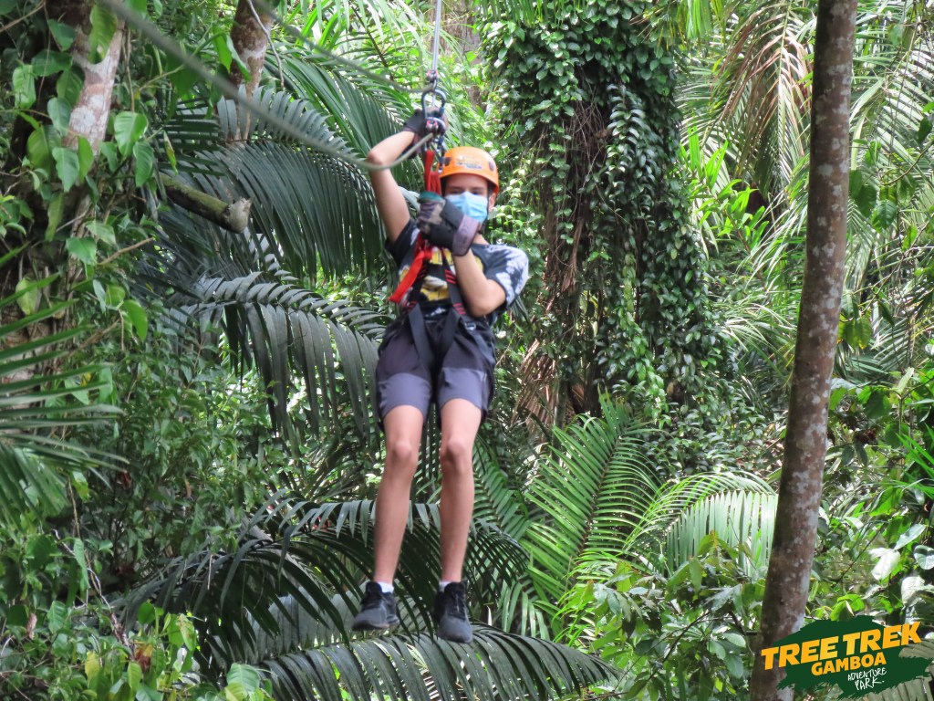 Zip lining in Tree Trek Gamboa Panama