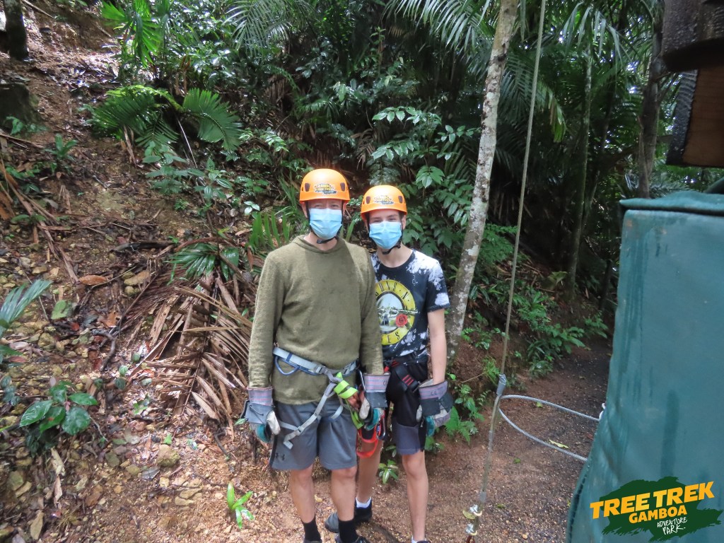 Zip lining in Tree Trek Gamboa Panama