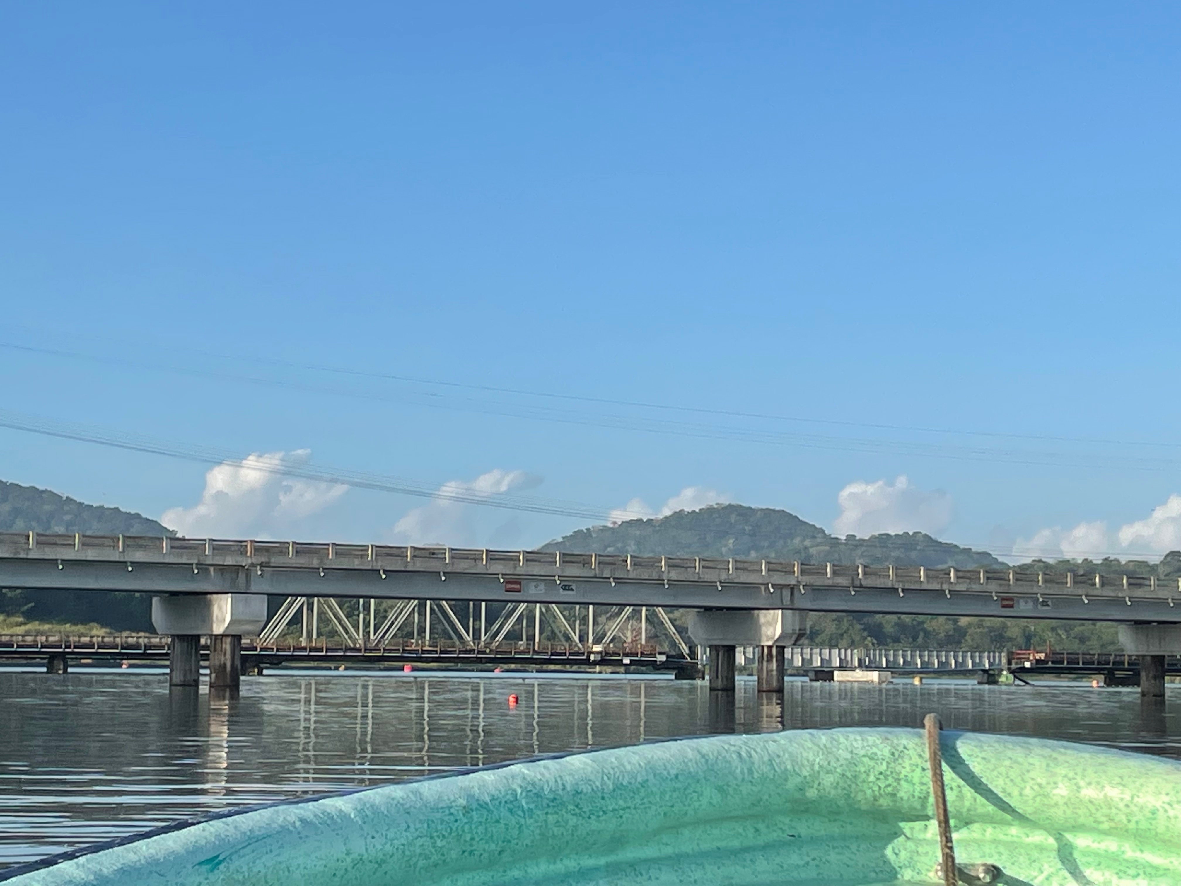 A view of the bridge at Gaton Lake