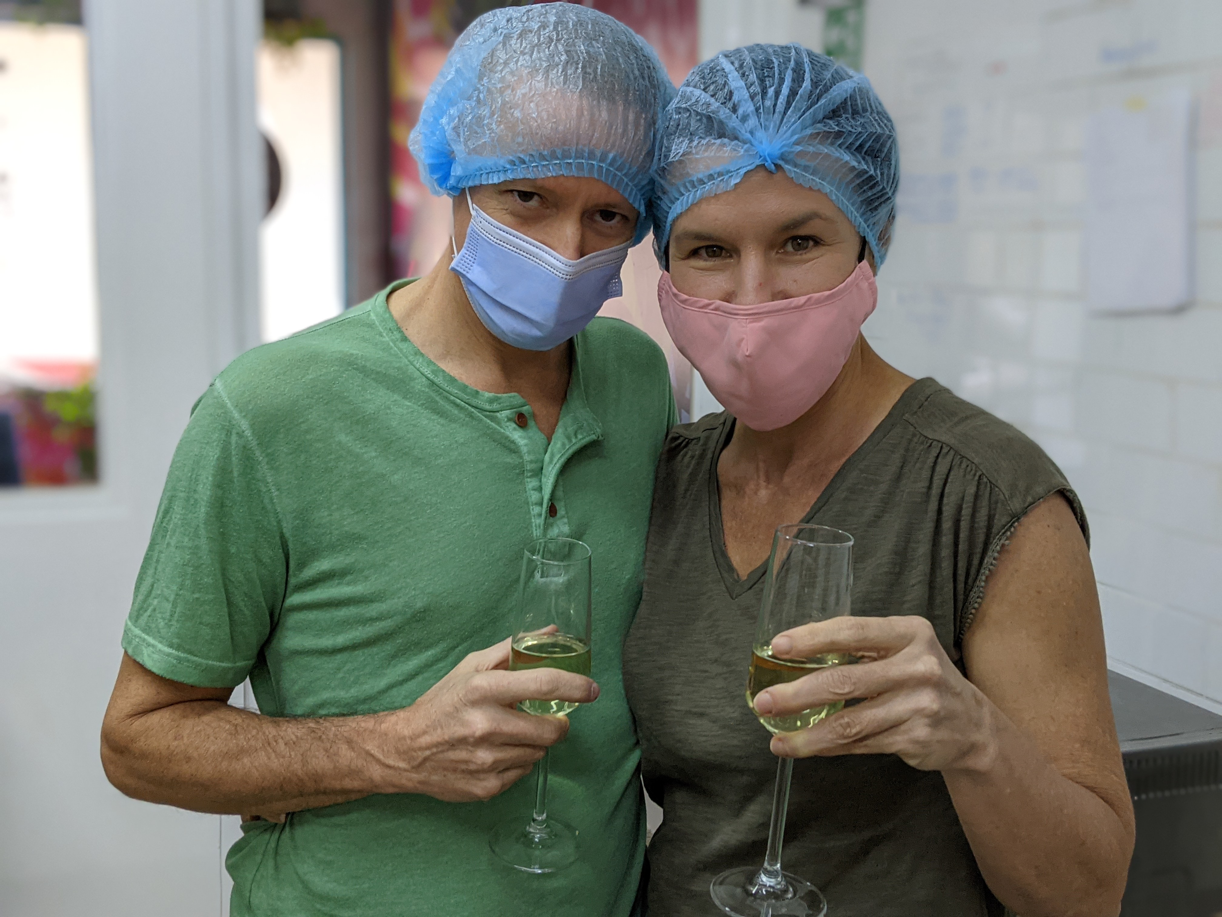 Cheers at Nomé Chocolate Panama