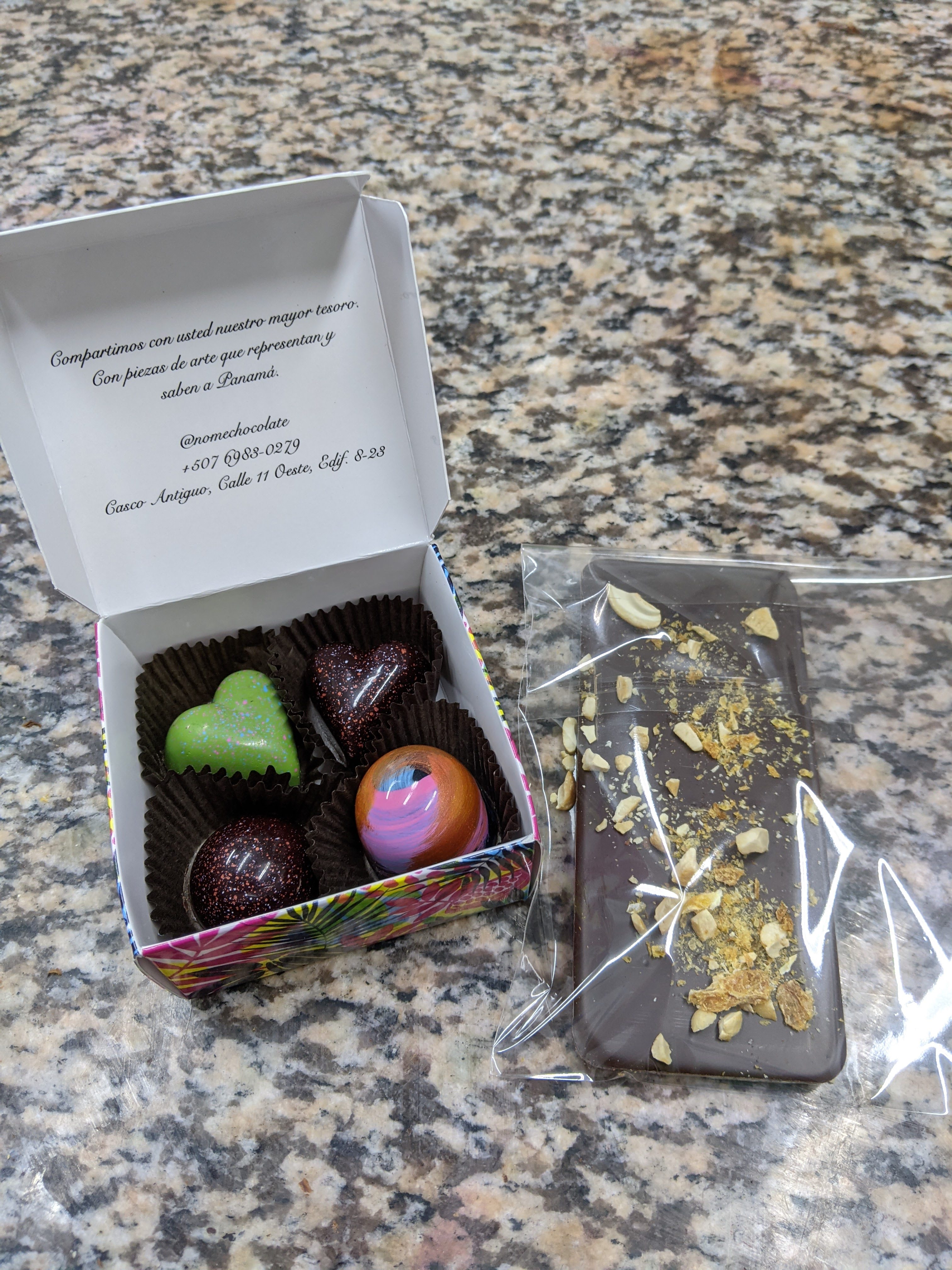 Lovely chocolates at Nomé Chocolate