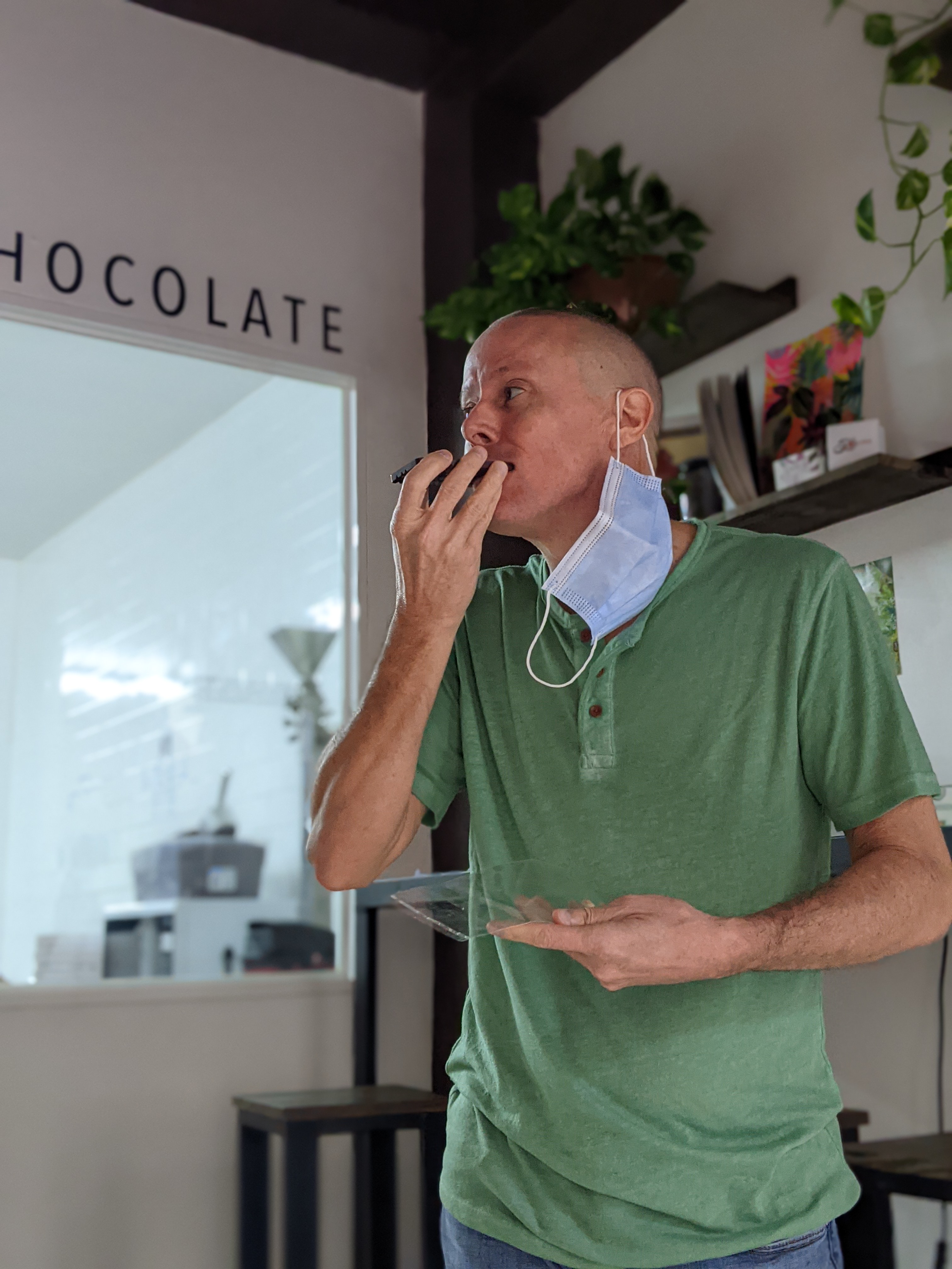 Eating Nomé Chocolates