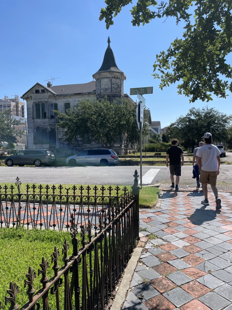 We parked around the corner from the Sunflower Bakery and Cafe in Galveston.