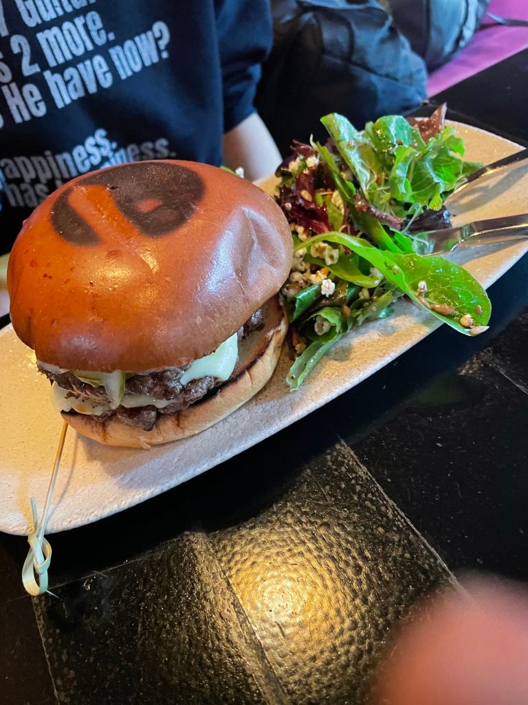 Big ole burger at Harper's Garden in Philly