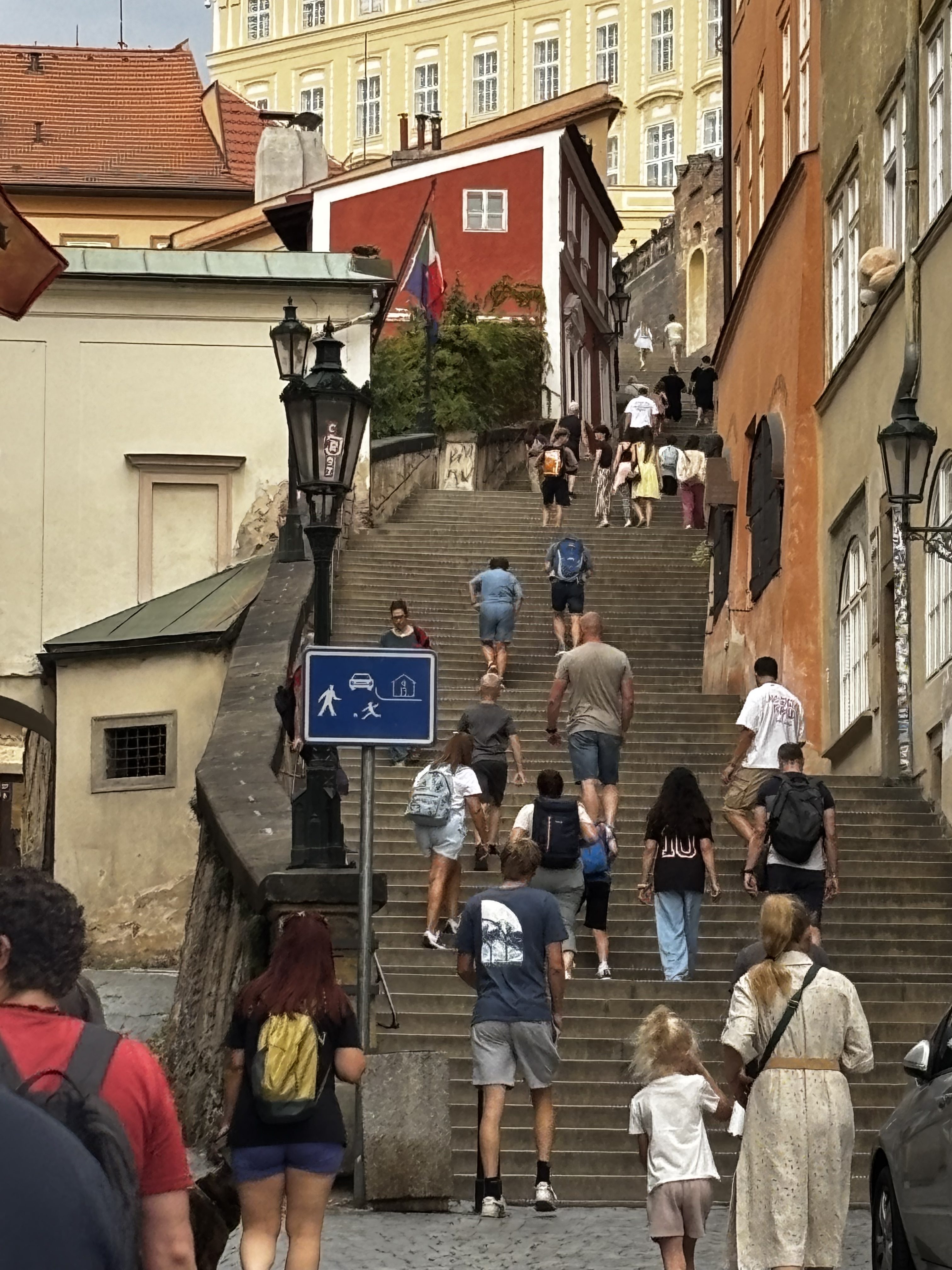 All the steps to the Prague Castle