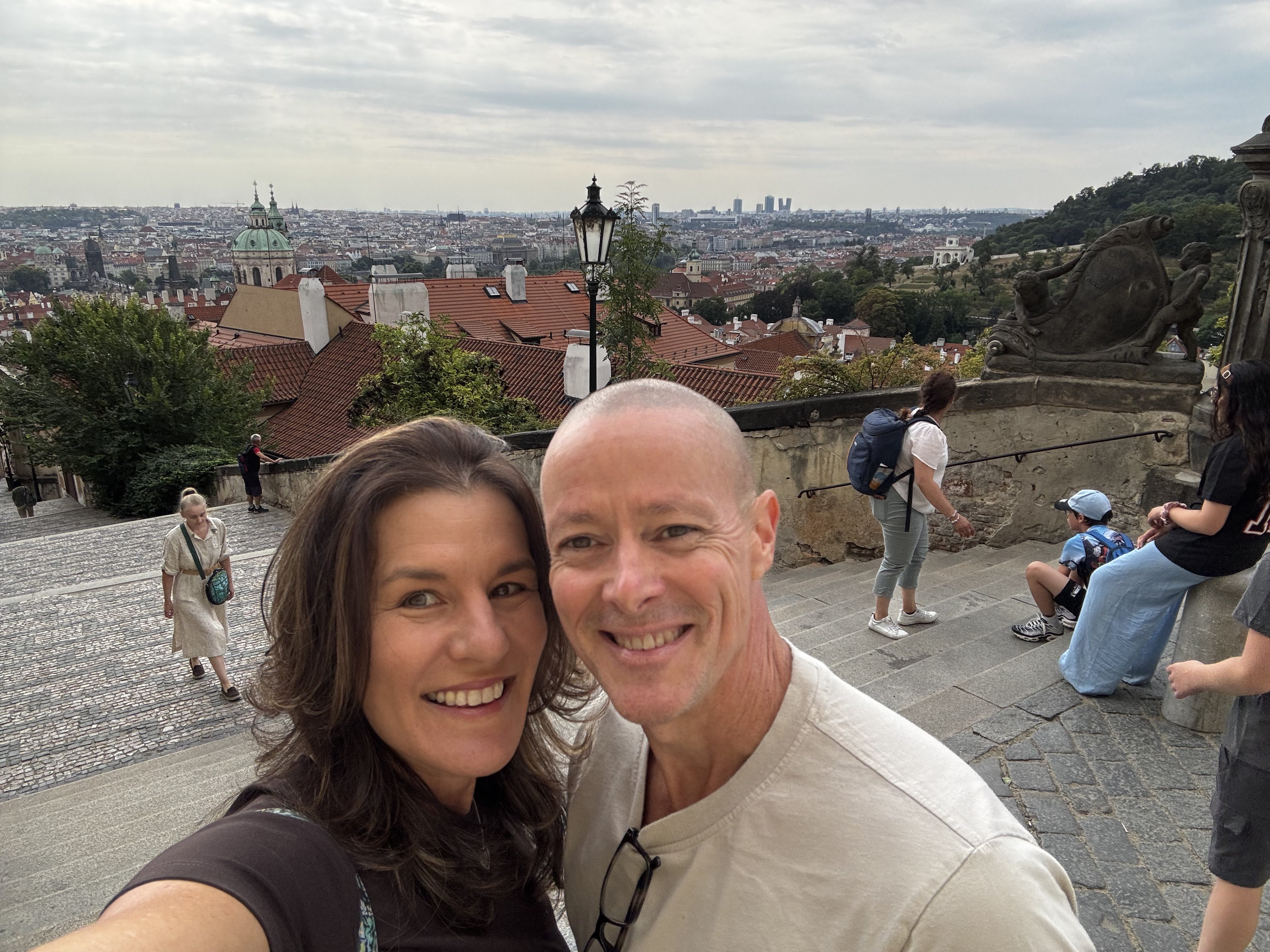 The view of Prague from the Prague castle