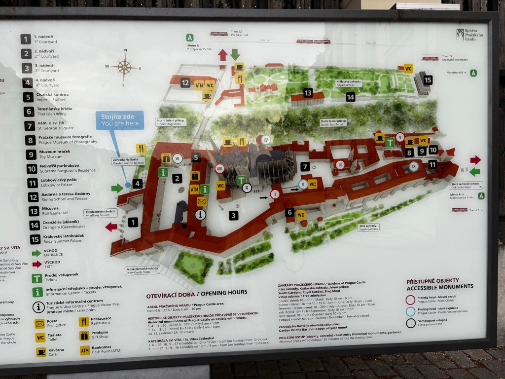 Map of Prague Castle