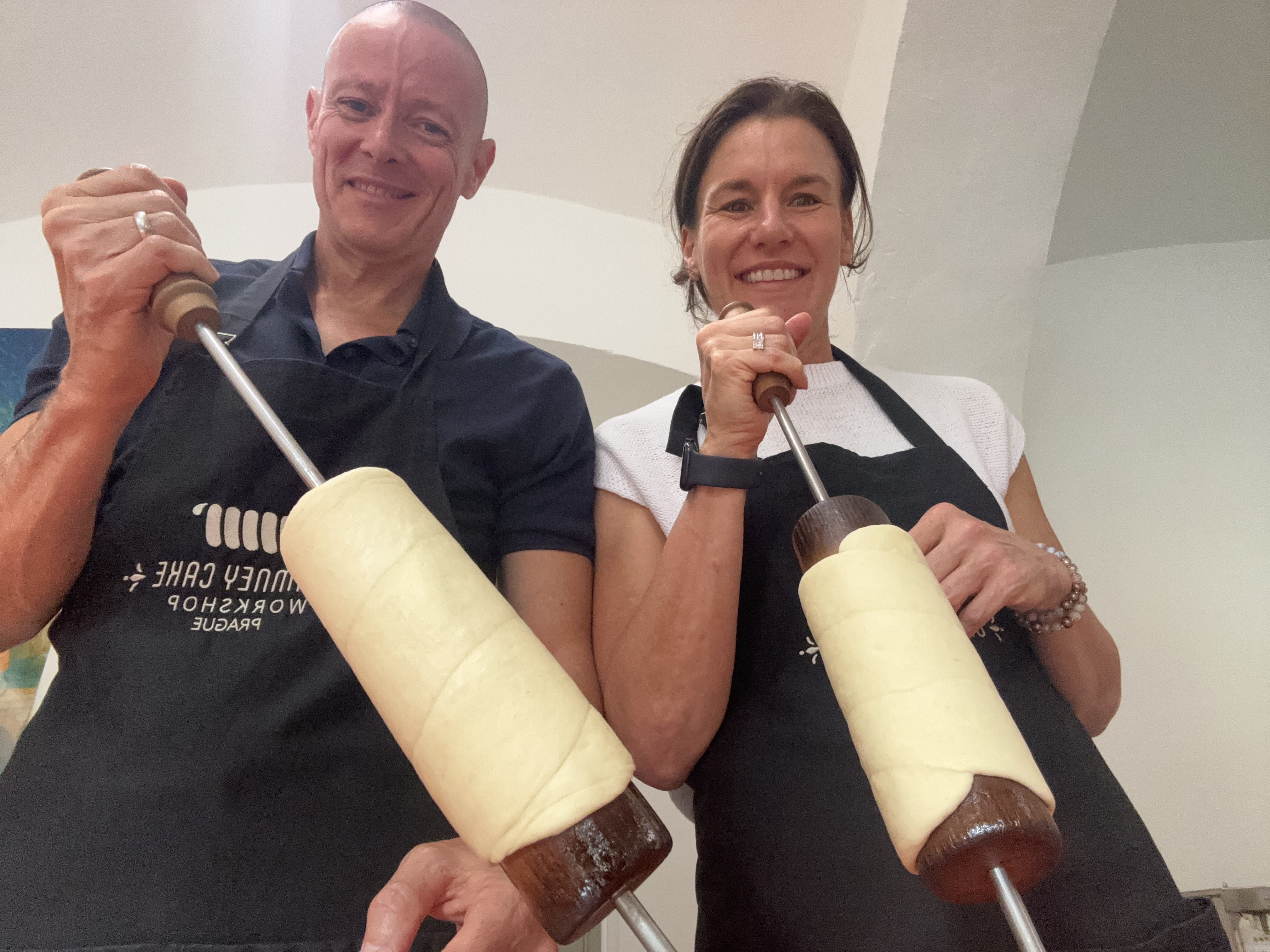 trdelník chimney cake making class in Prague