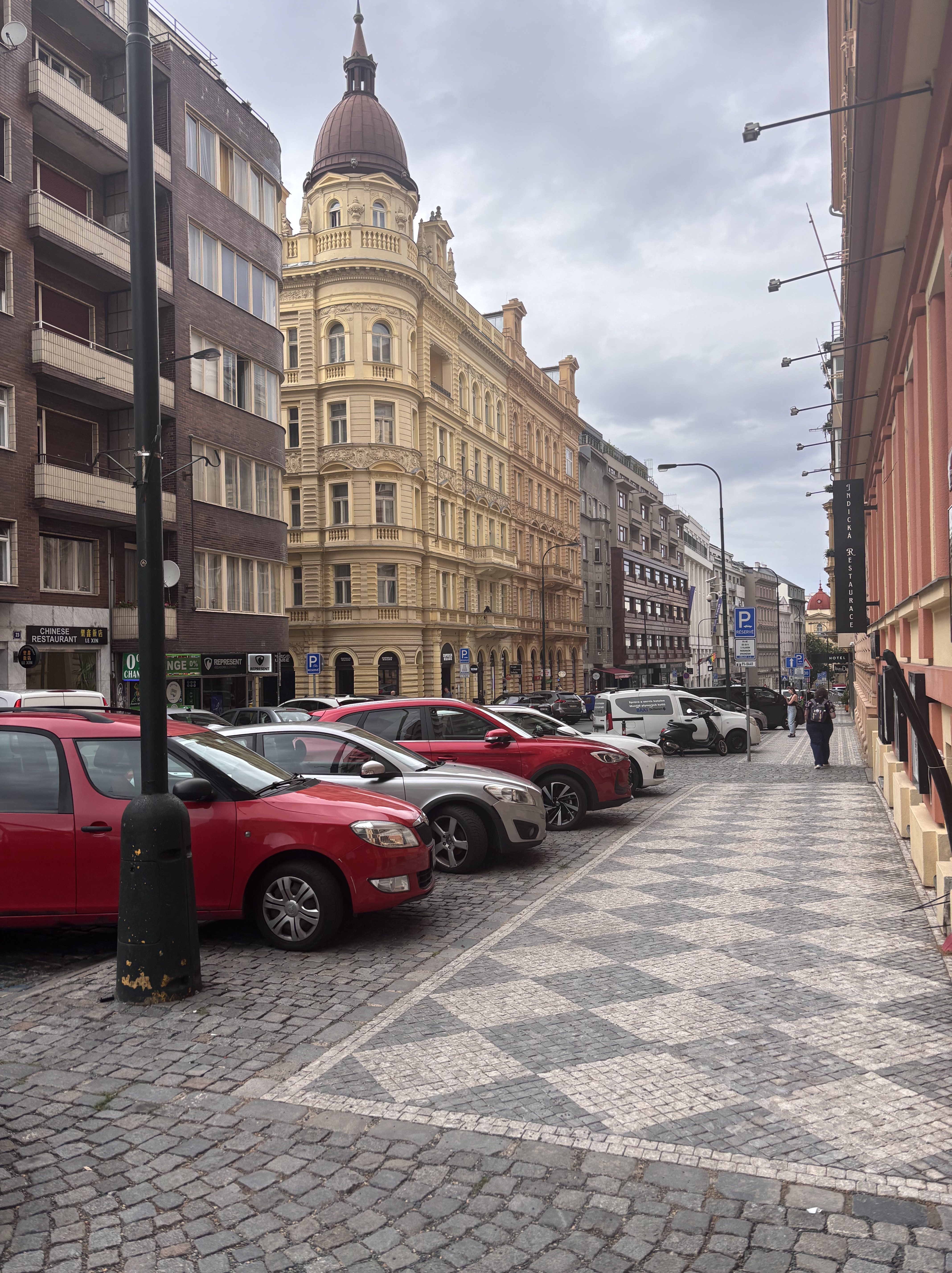 buildings in Prague outside tourist area