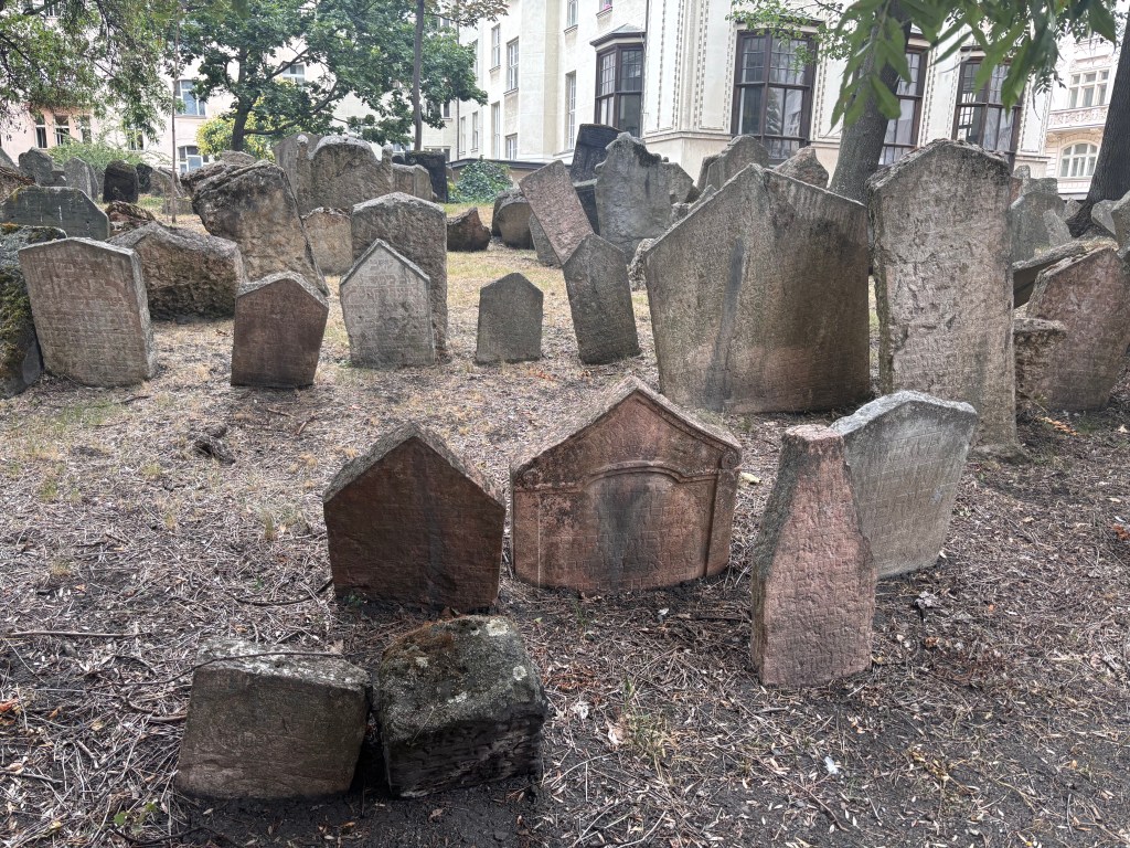 Josefov Jewish Quarter in Prague cemetery